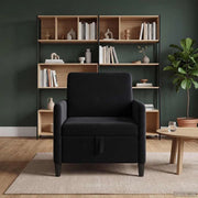 Divano con Storage Nero 72 x 78 x 87 cm Poliestere 42036883