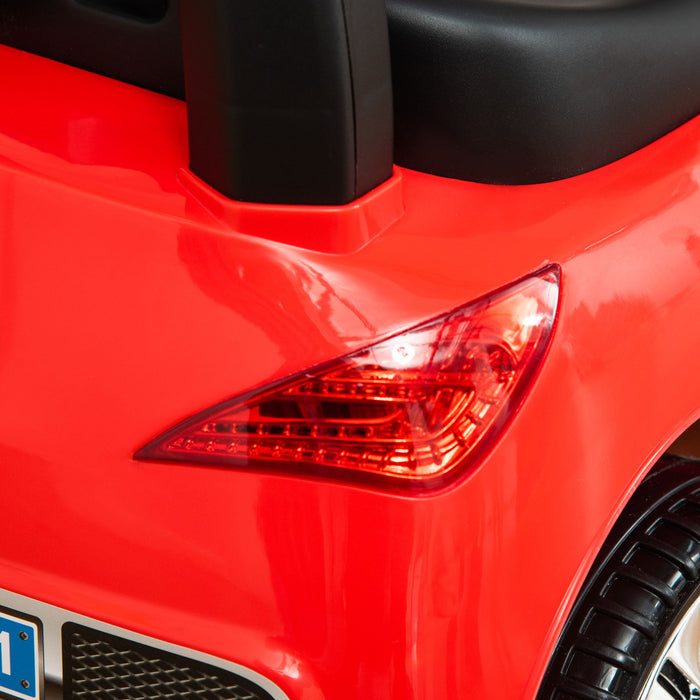 Auto Macchina Cavalcabile per Bambini Clacson e Musica Rossa