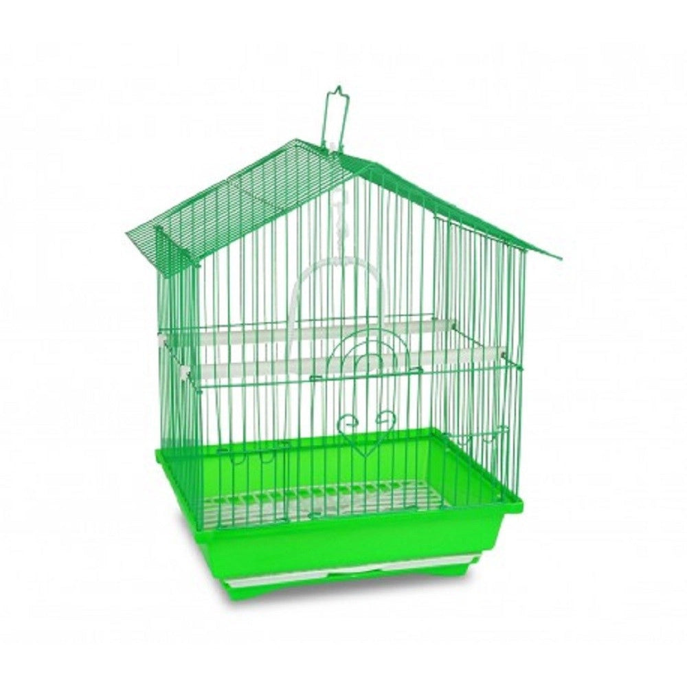 Trade Shop - Gabbia Per Uccelli Di Piccole Dimensioni Bird 43.5 X 28.5 X 22 Cm Mangiatoie -