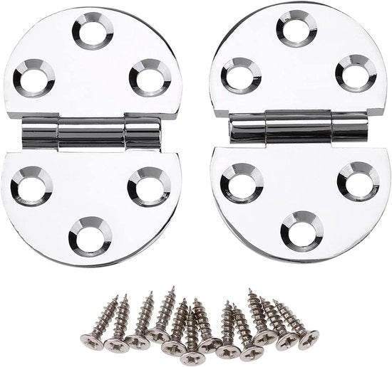 Due pezzi di cardini per porte di garage a 180 gradi 177 x 118 x 0,06 pollici