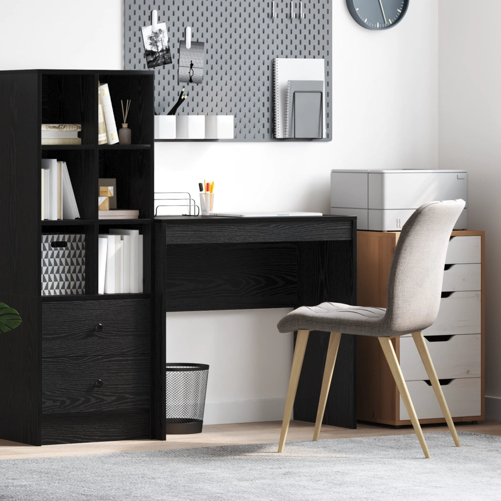 Scrivania in Rovere Nero Rovere nero Legno ingegnerizzato