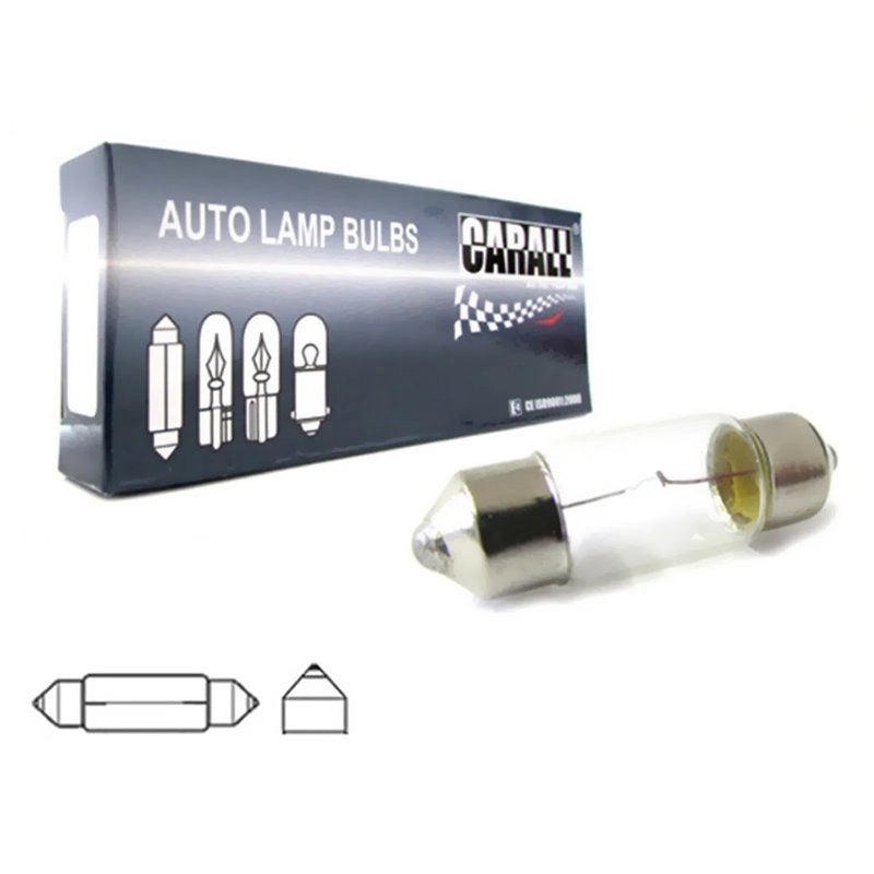 10x Lampade Alogene T11 C5W 36mm 24V 5W Siluro SV8,5 Targa Interni Veicoli
