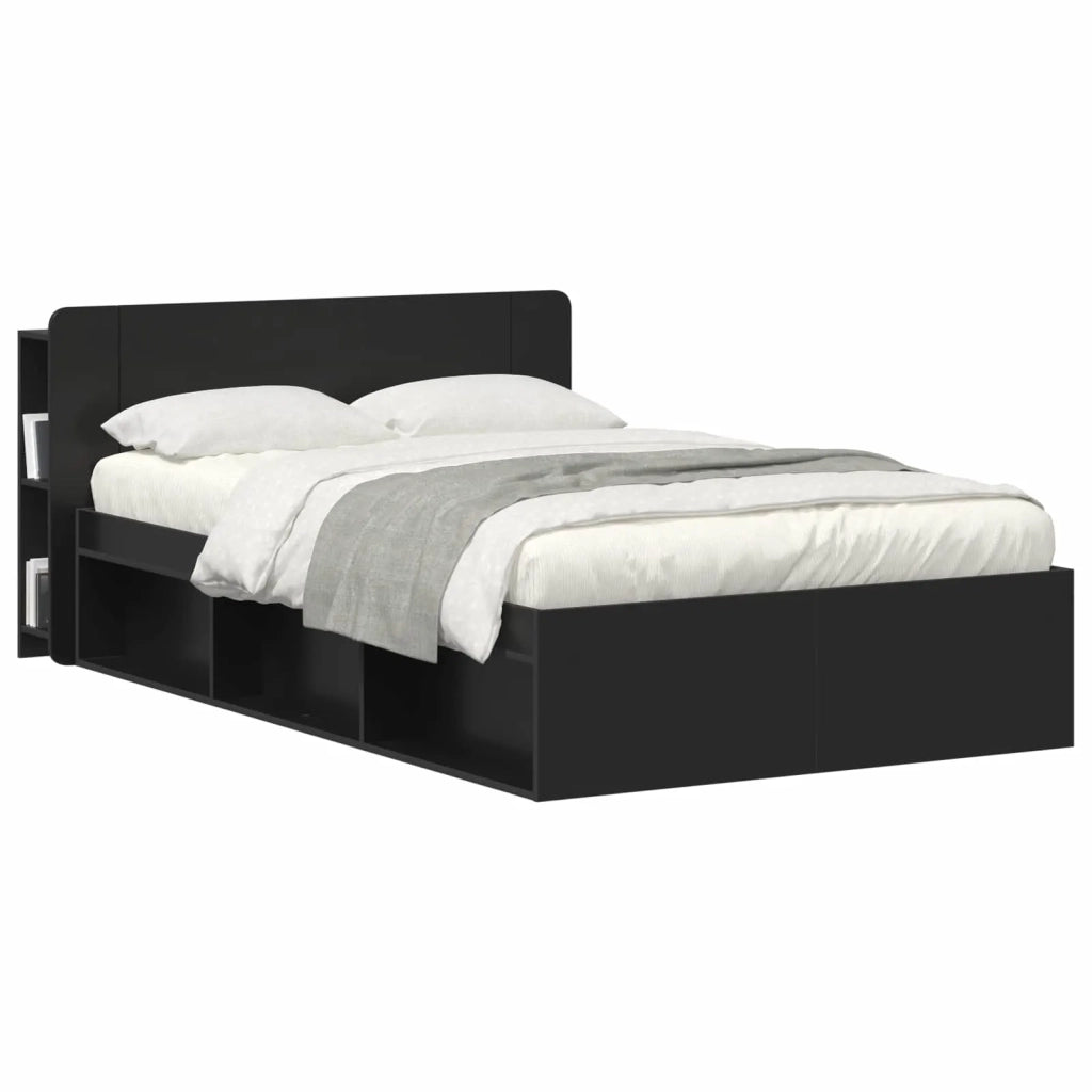 Testata del letto Nero 135 x 18,5 x 80 cm Legno ingegnerizzato
