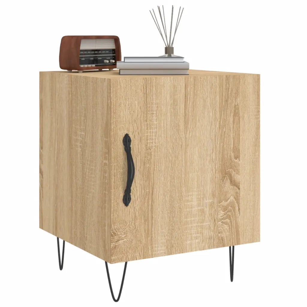 Comodino Rovere Sonoma 40x40x50 cm in Legno Multistrato 827554