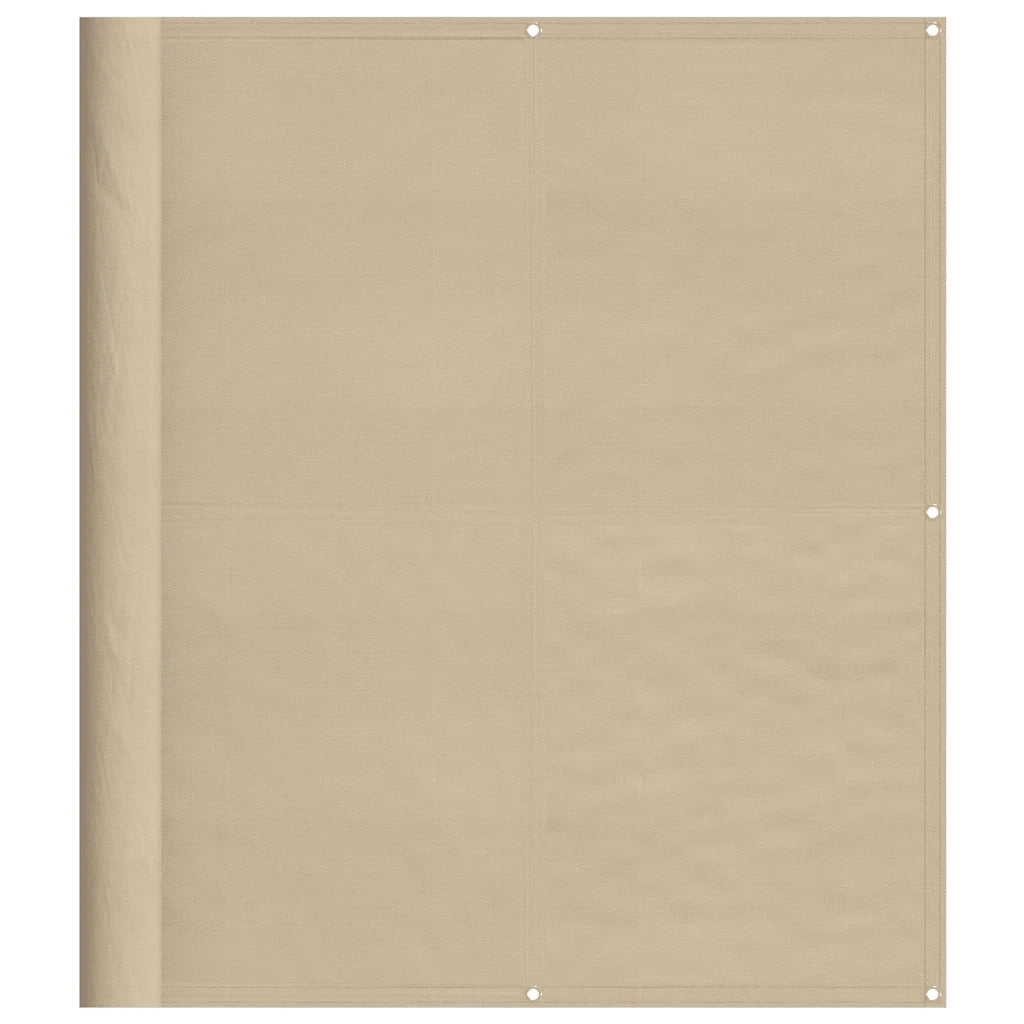 Paravento da Balcone-Pannello per balcone Beige 120x700 cm 100% Poliestere Oxford
