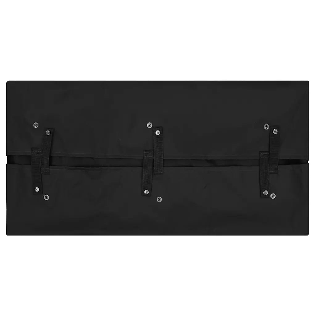Telo per Carrello da Giardino Nero 81x41x40 cm in Tessuto 92587