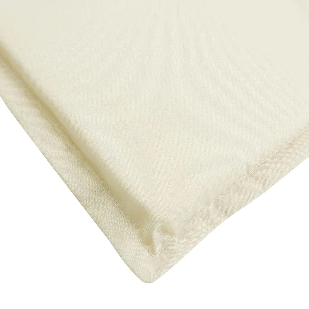 Cuscino per Lettino Crema 180x60x4 cm in Tessuto Oxford