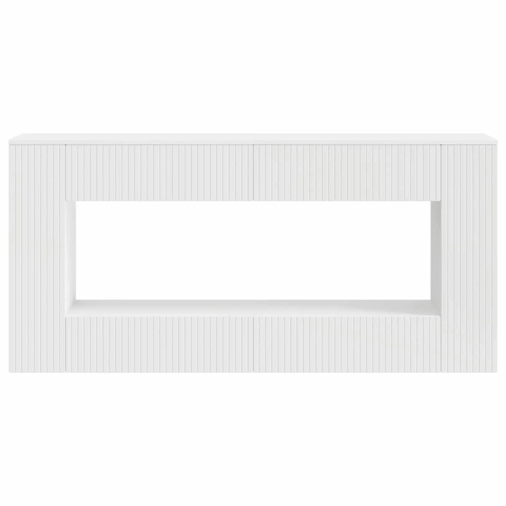 Tavolo consolle Bianco 155 x 29 x 74 cm Legno ingegnerizzato