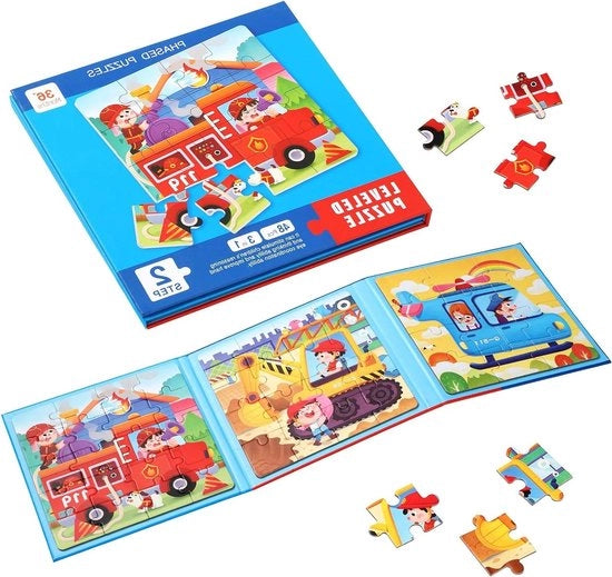 Puzzle magnetico per bambini da 3-4-5 anni 48 pezzi - giocattolo educativo - giochi da viaggio per bambini piccoli