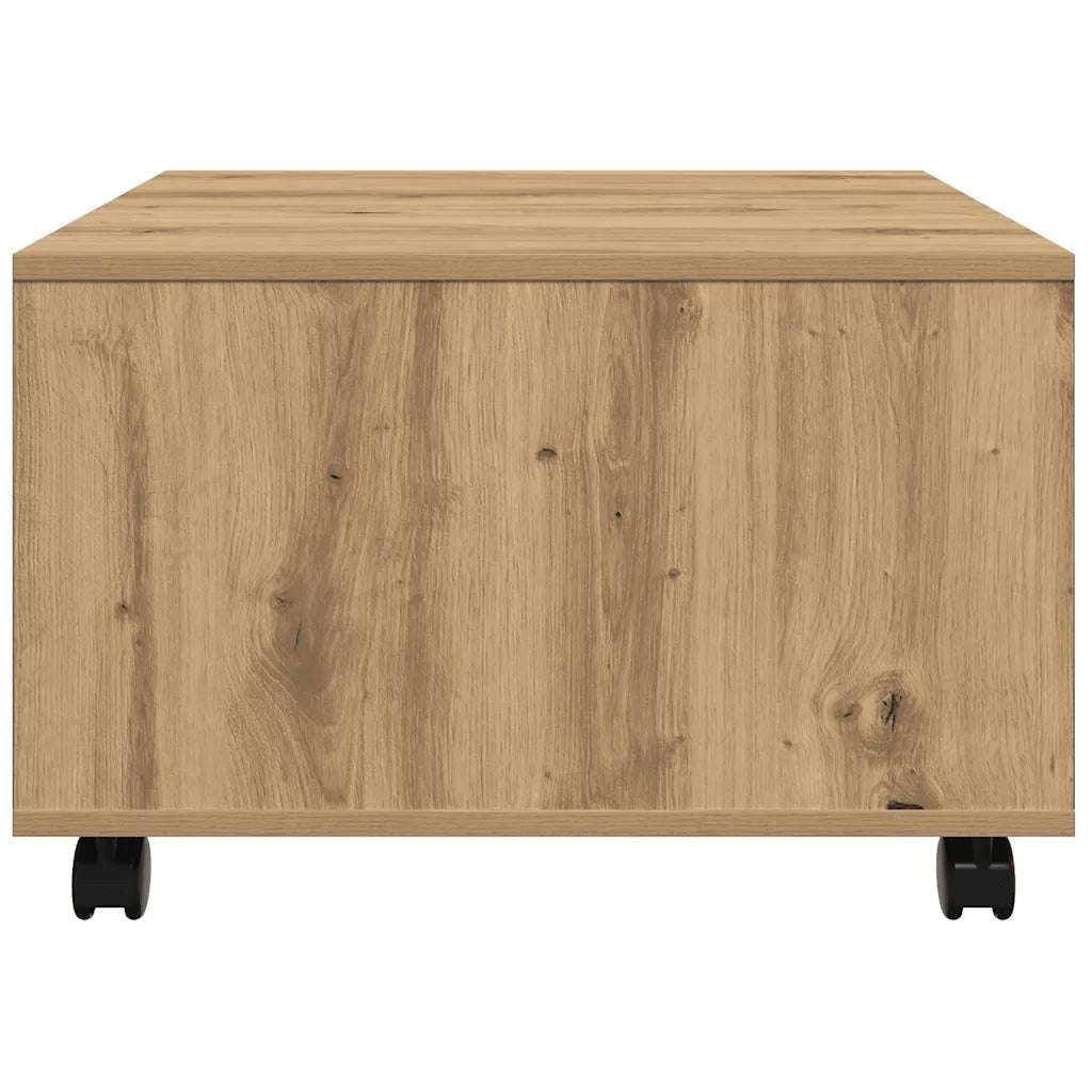 Tavolino salotto | Tavolino da caff¨¨ | Tavolino da Soggiorno Rovere Artigianale 60x60x38 cm in Truciolato