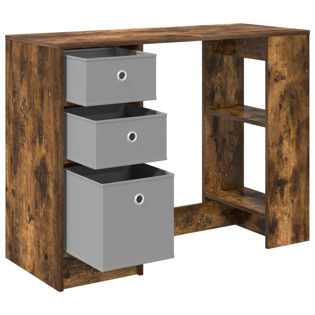 Scrivania Rovere fumé 100 x 40 x 75 cm Legno multistrato 8000456