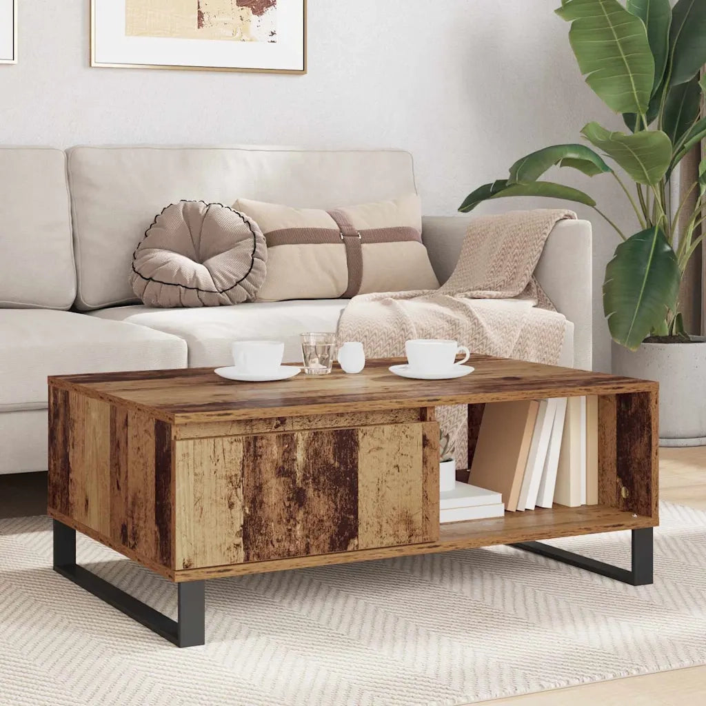 Tavolino da salotto Legno vecchio 90 x 60 x 35 cm