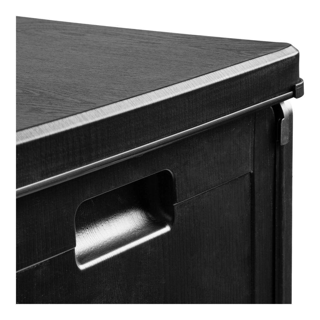 Panca Contenitore Sobra, Nero, Plastica, 42,8x42,8x46,4 cm