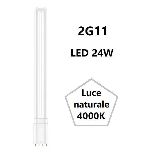 2G11 LAMPADINA PL A LED 24W  LUCE NATURALE 4000K 3400LM BOT LIGHTING