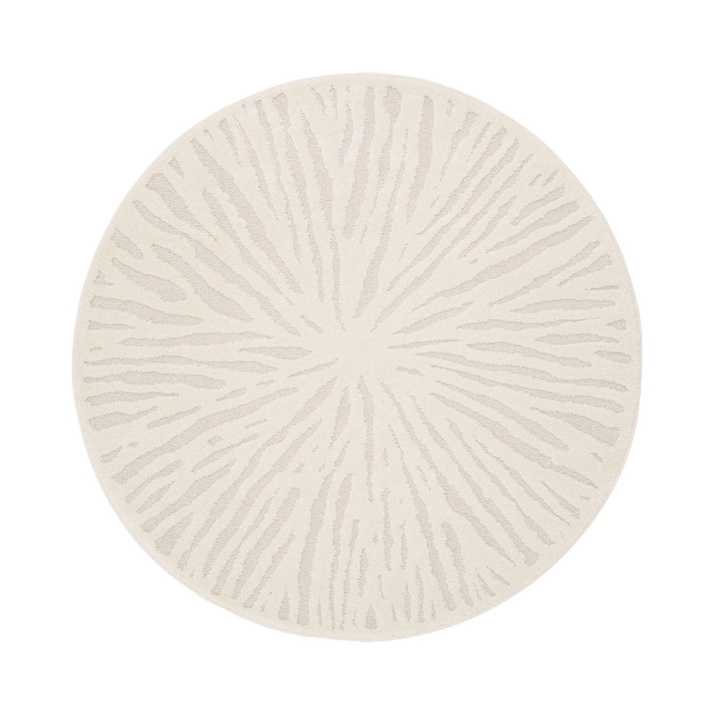 Tappeto interno rotondo crema, 160cm, crema