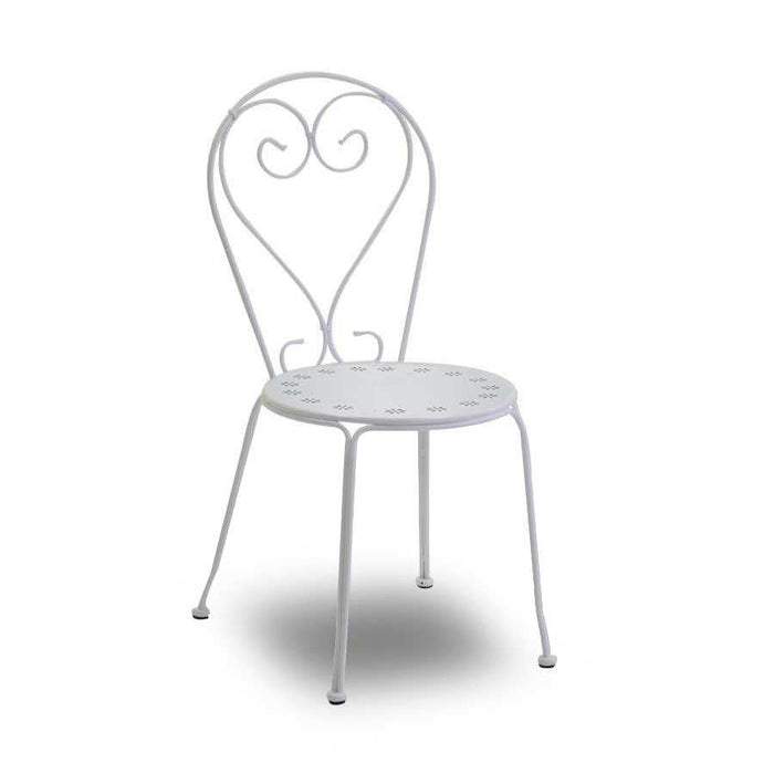 Sedia 41x48xh90 cm in Metallo New Old Bianco