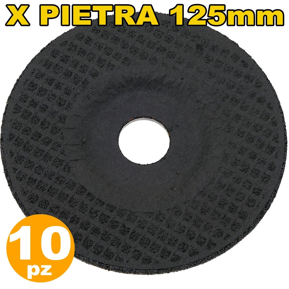 Trade Shop - Disco Flex Per Pietra Set Da 10 Pezzi Dischi Smerigliatrice Diametro 125 Mm -