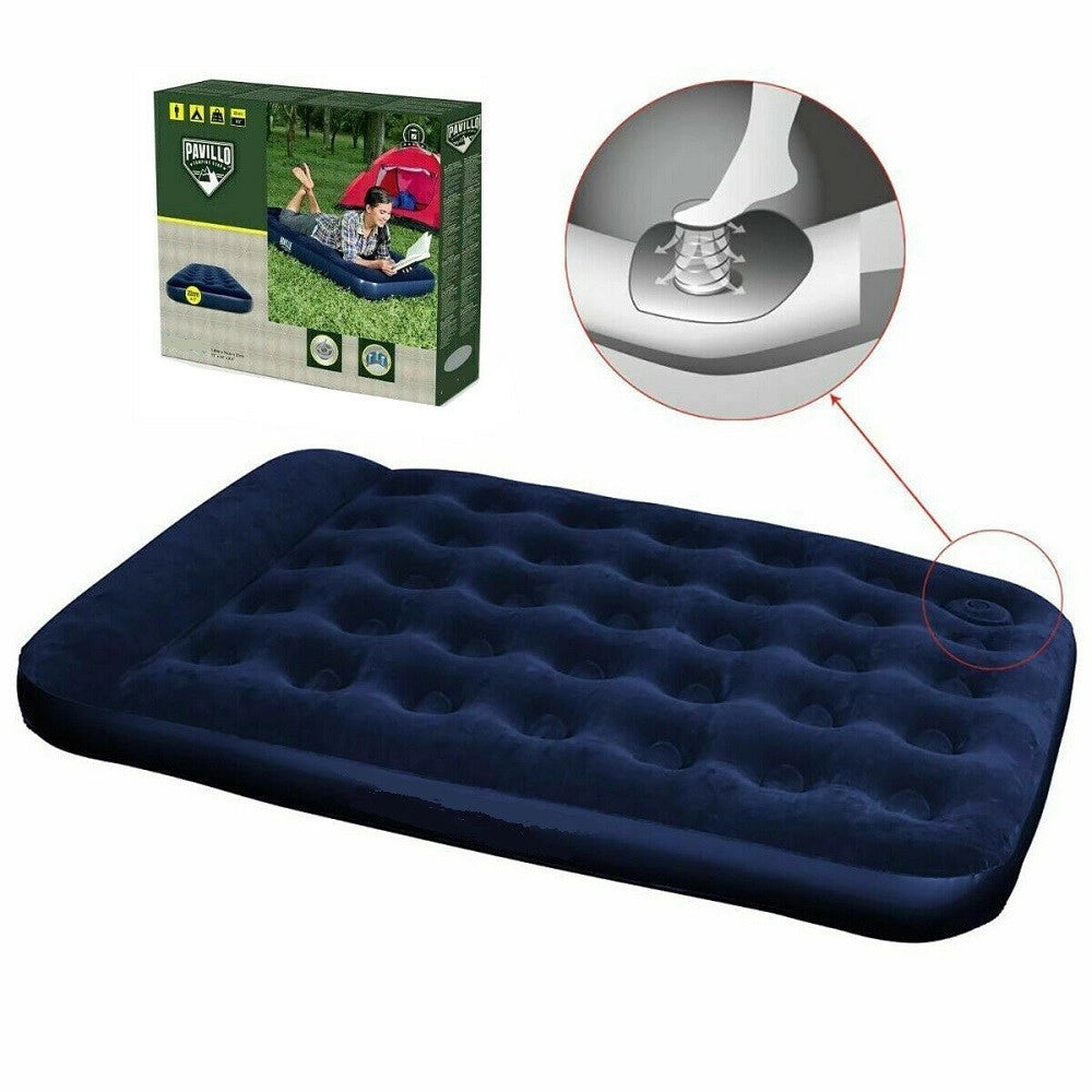 Trade Shop - Materassino Materasso Gonfiabile Campeggio Mare Spiaggia 1/2 Piazza 191x137x22cm -