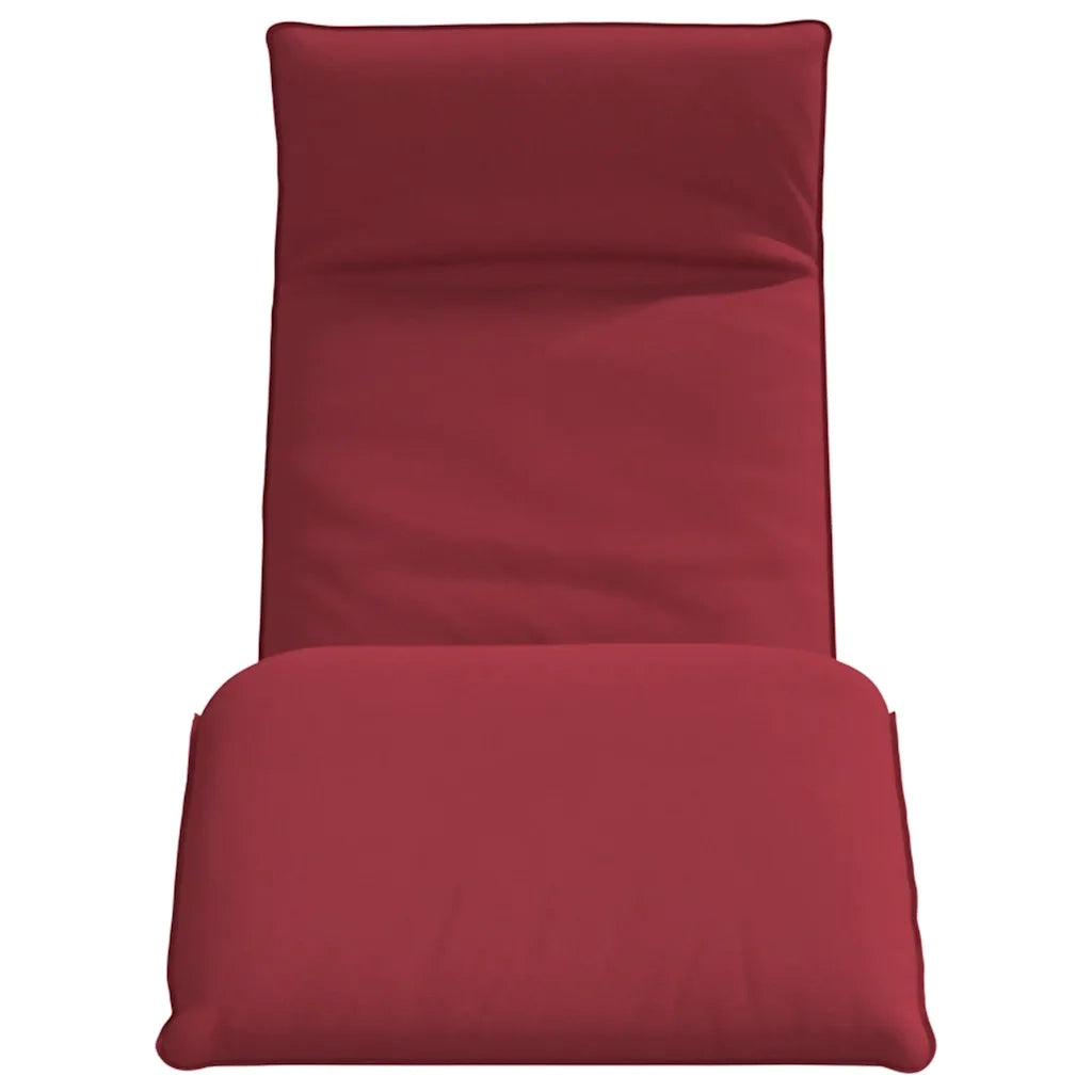 Lettino Pieghevole Rosso Vino 175x54x8,5 cm in Tessuto Oxford 4019755