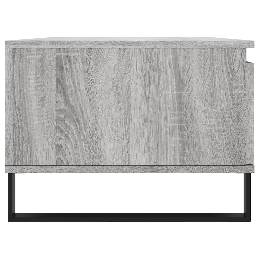 Tavolino Salotto-Tavolino da soggiorno-Tavolo Grigio Sonoma 90x50x36,5 cm Legno Multistrato 411871