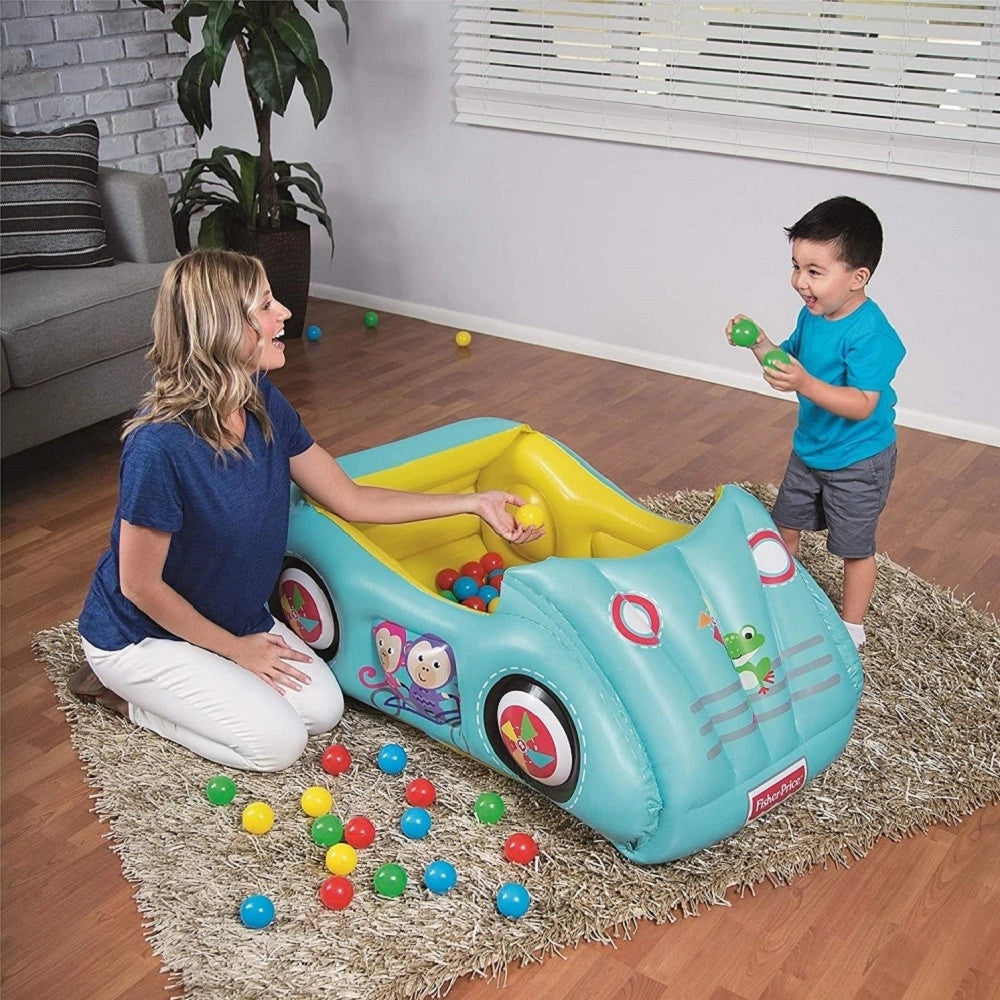 Trade Shop - Macchina Gonfiabile Bambini 2 Anni+ 119x79x51cm Con 25 Palline Multicolore 93535 -