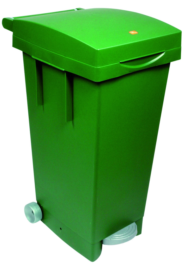 ICS BIDONE BIG TATA PER DIFFERENZIATA Lt. 80 - cm. 38x50x80 h col. Verde