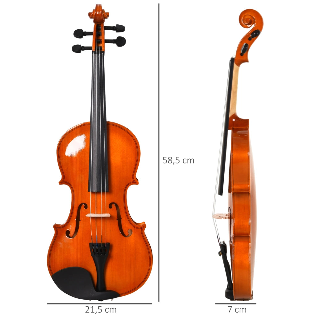 Violino 4/4 ¨C Minimal ¨C con custodia, accordatore, spalliera, archetto, colofonia, corde di ricambio e panno