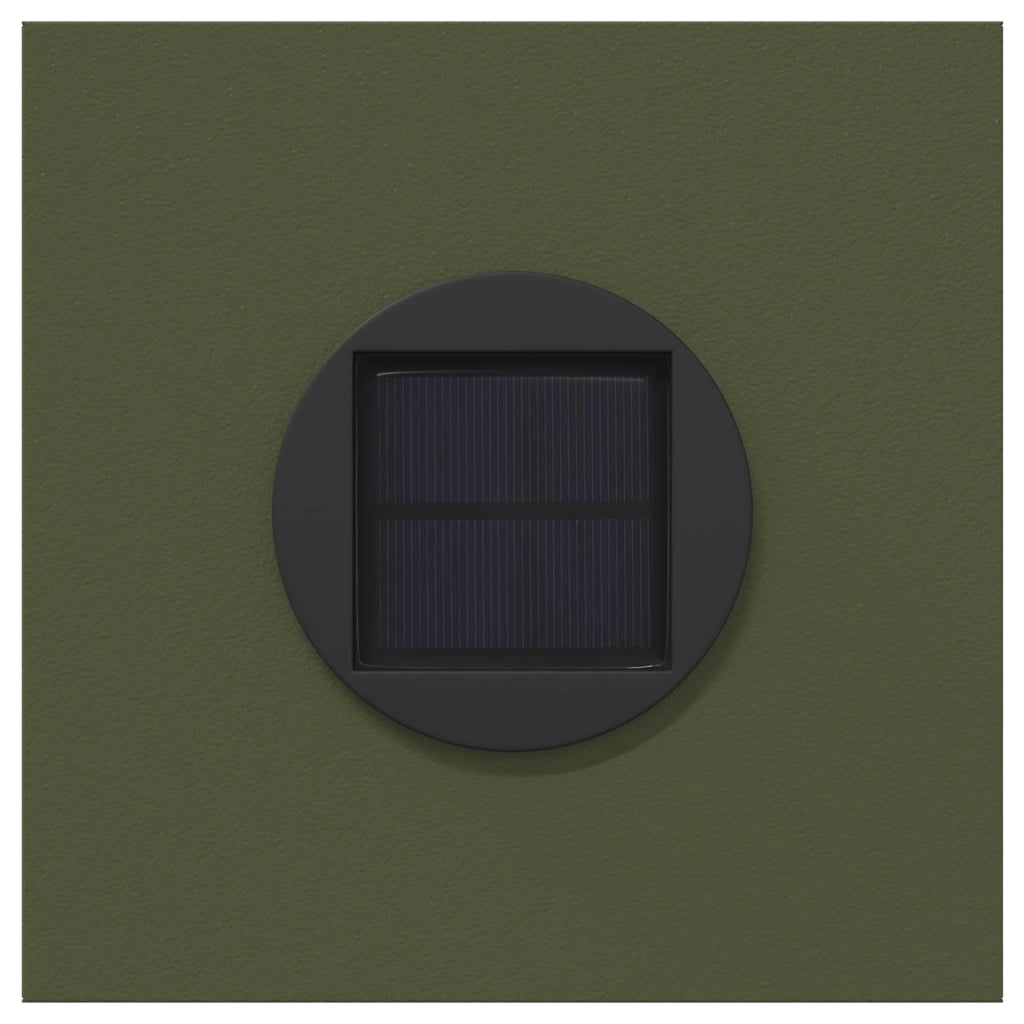 Faro LED solare per sentieri 2 pz Verde oliva CFW7870467