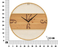 Orologio da Parete Ø50 cm Fuji in Ferro e MDF