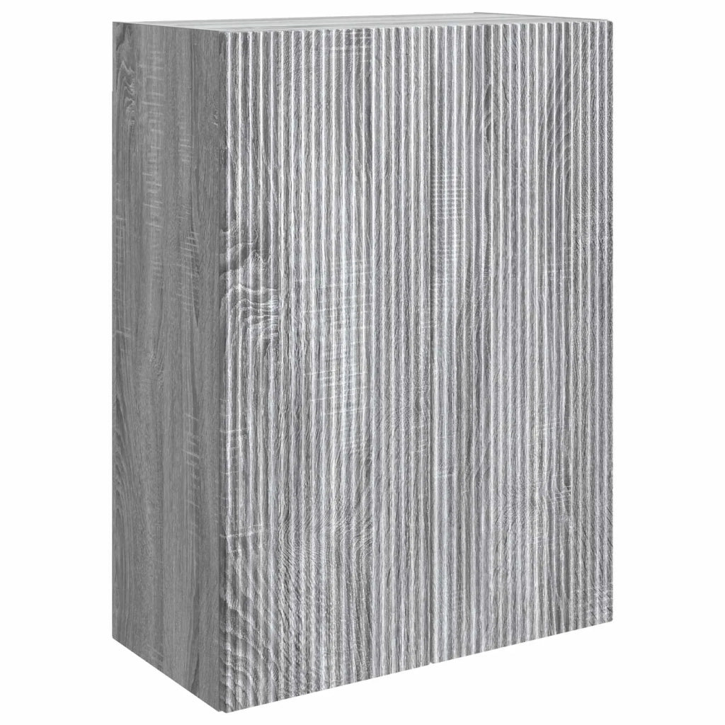 Mobiletto a muro Sonoma grigio 66 x 34,5 x 90 cm