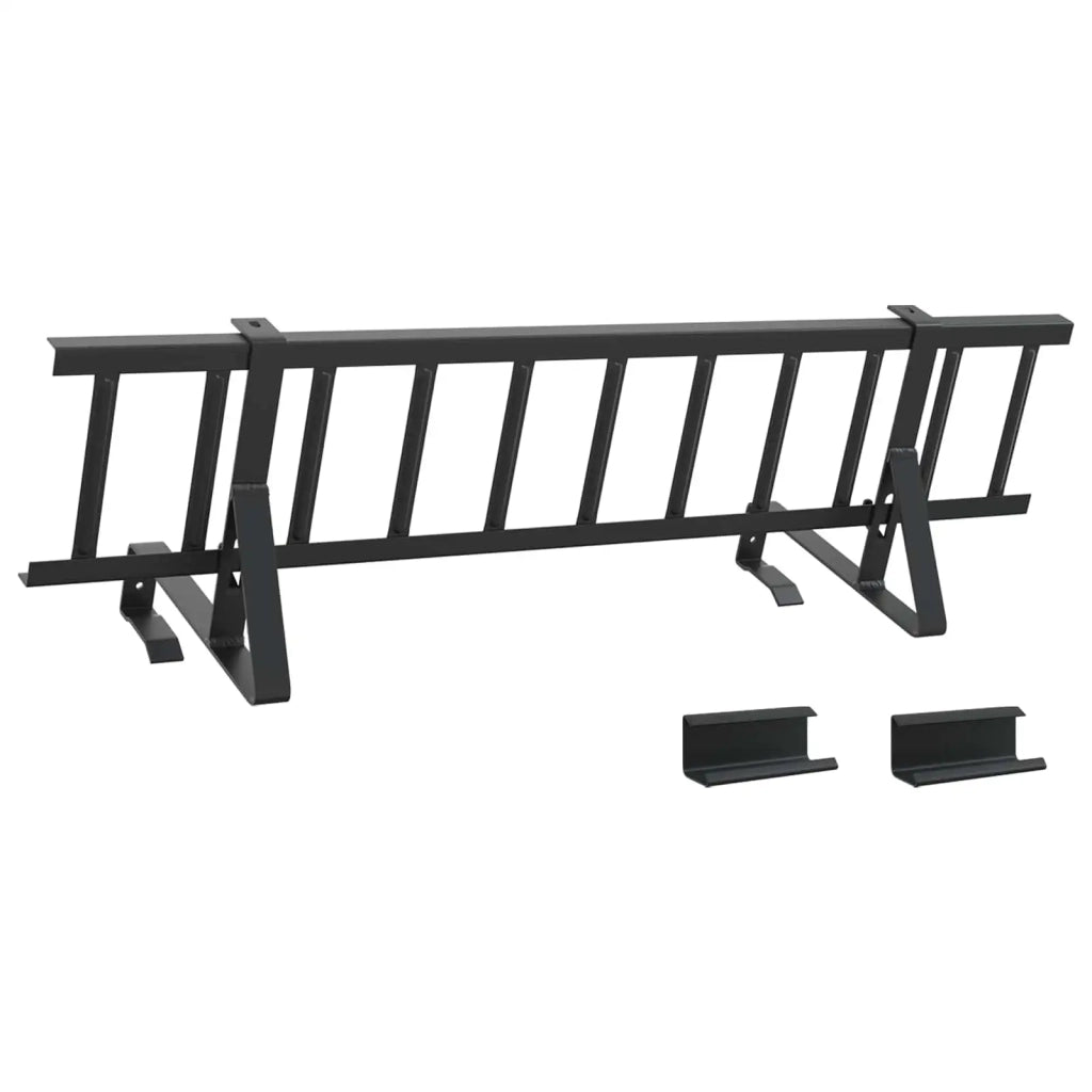 Guardia per neve sul tetto Nero 800 x 29,5 x 34,5 cm Acciaio