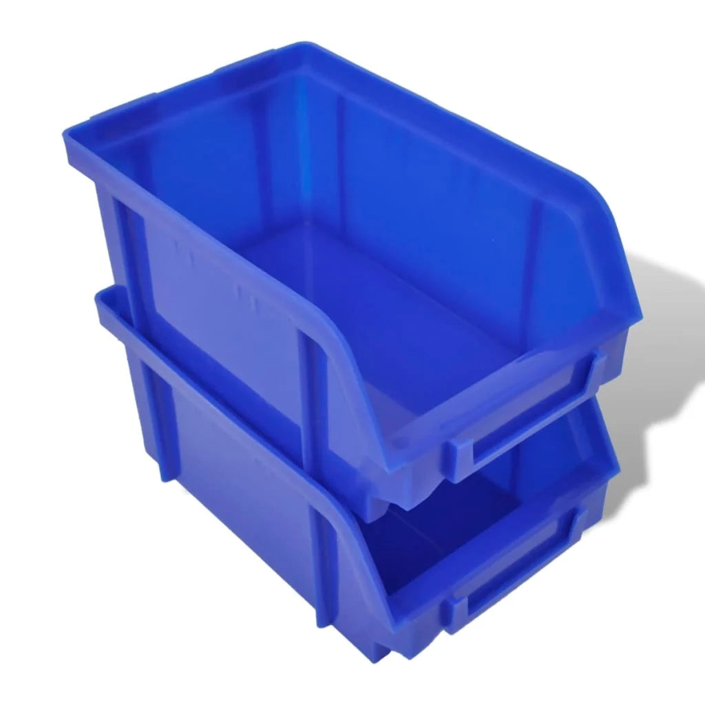 Set di contenitori da parete per stoccaggio in plastica 30 pz blu e rosso 02_0003840