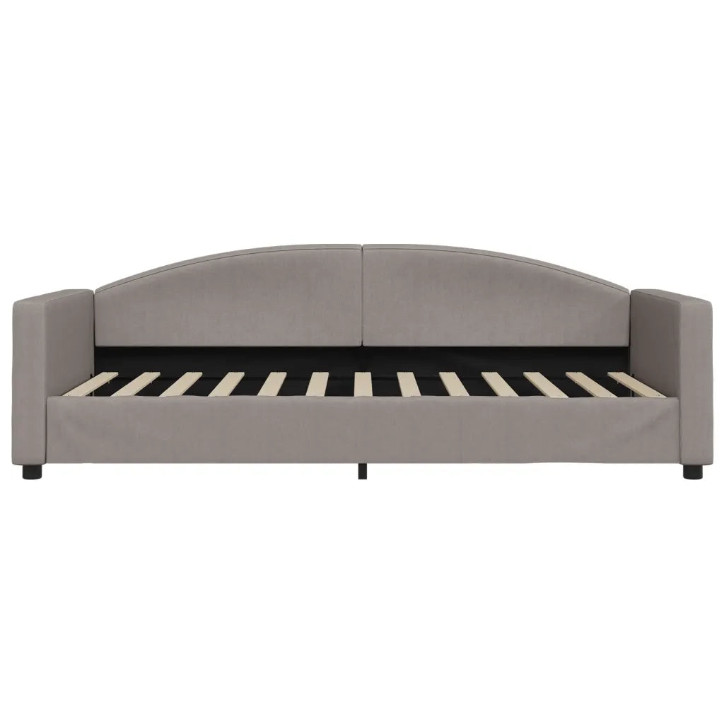 Divano Letto Estraibile con Cassetti Tortora 90x200 cm Tessuto 3197227