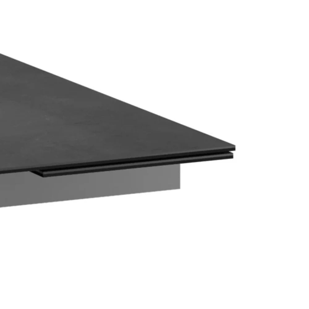 Tavolo da pranzo allungabile in ceramica grigio Guernica 160-240x90 cm fino a 10 posti | Duzzle