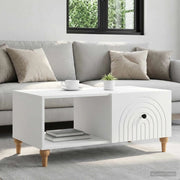 Tavolino da salotto Bianco 90 x 50 x 40 cm Legno ingegnerizzato 894265