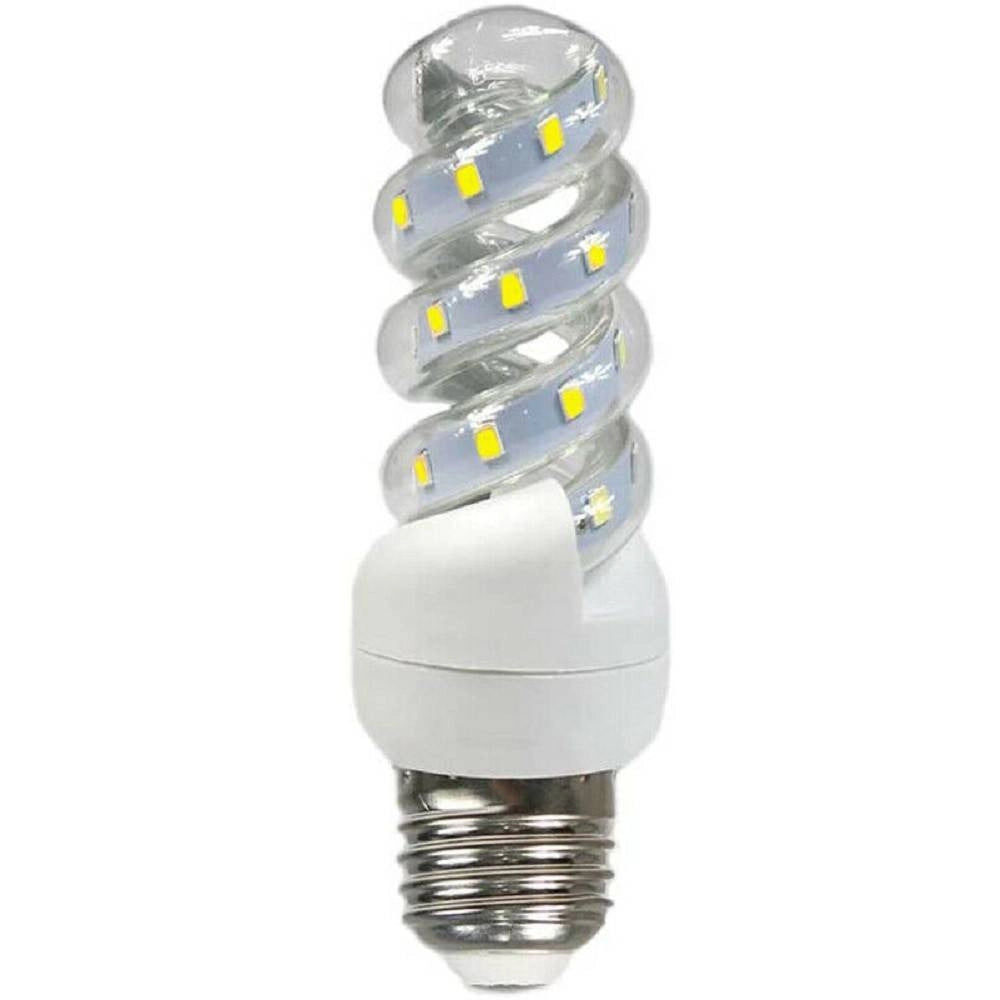 Trade Shop - Lampadina Led E27 13w Spirale Luce Fredda Calda Naturale 6500k 4000k 3000k S13w - -bianco Freddo      -