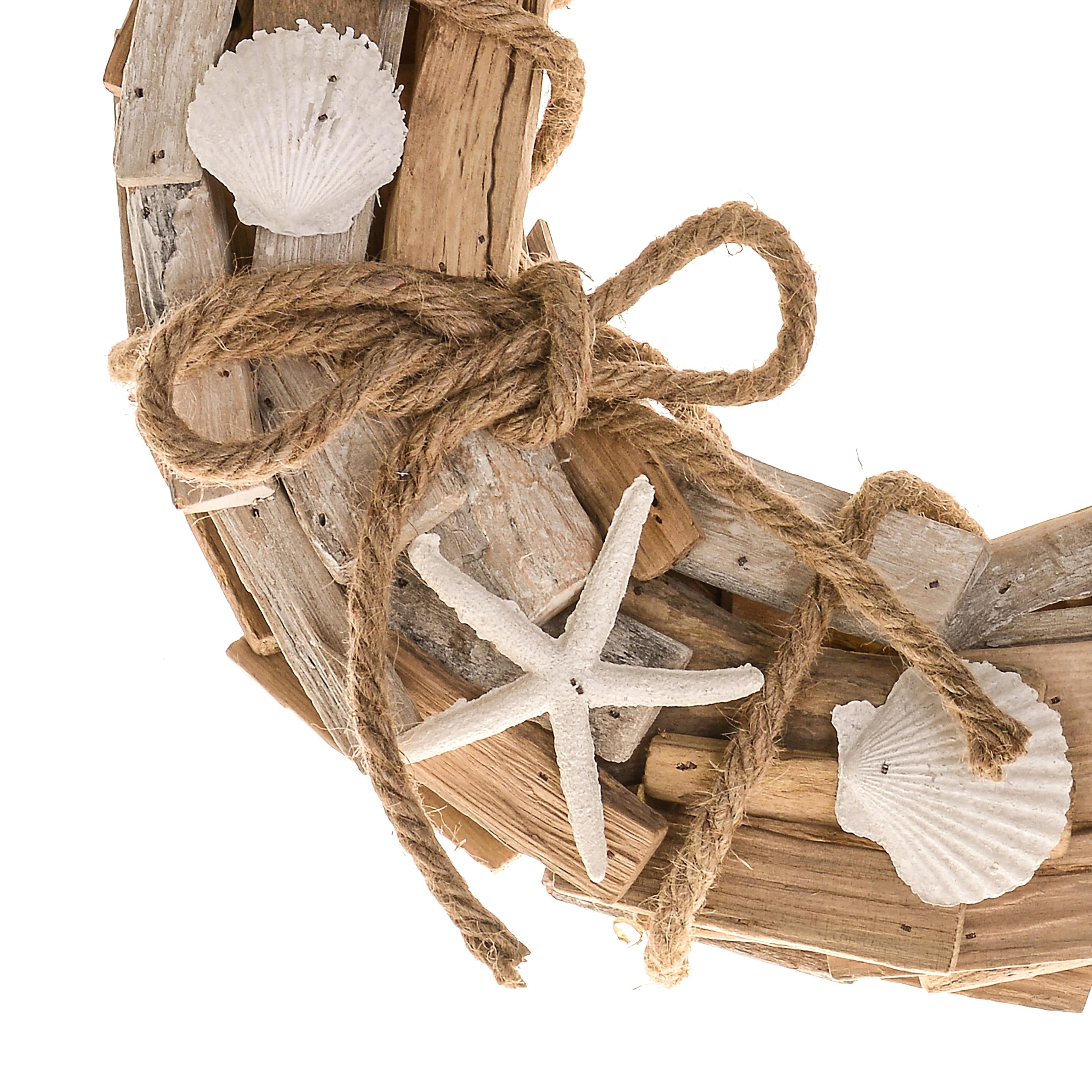 Corona di Stecchi Decorata Larghezza 35 cm