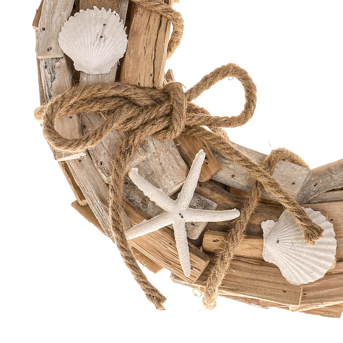 Corona di Stecchi Decorata Larghezza 35 cm