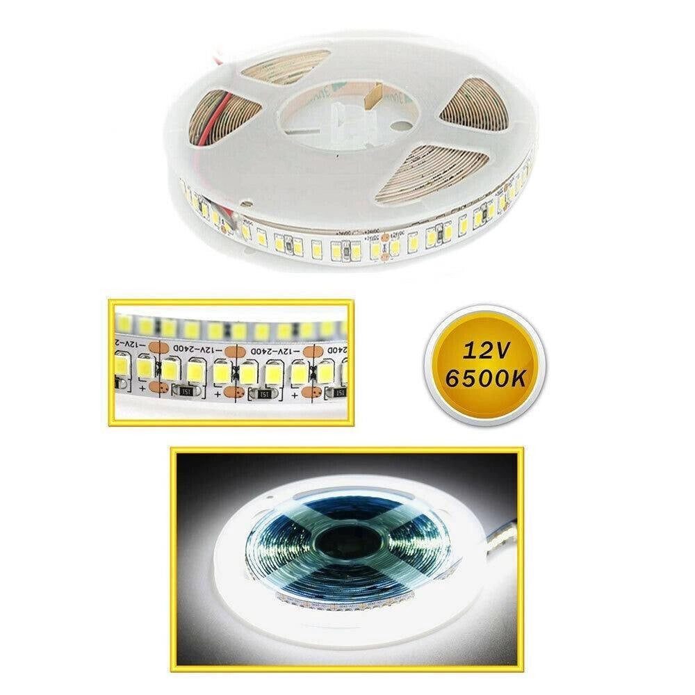 Trade Shop - Striscia Led Smd 2835 Strip 5 Mt Bobina Luce Naturale Calda Fredda 2835 12v -