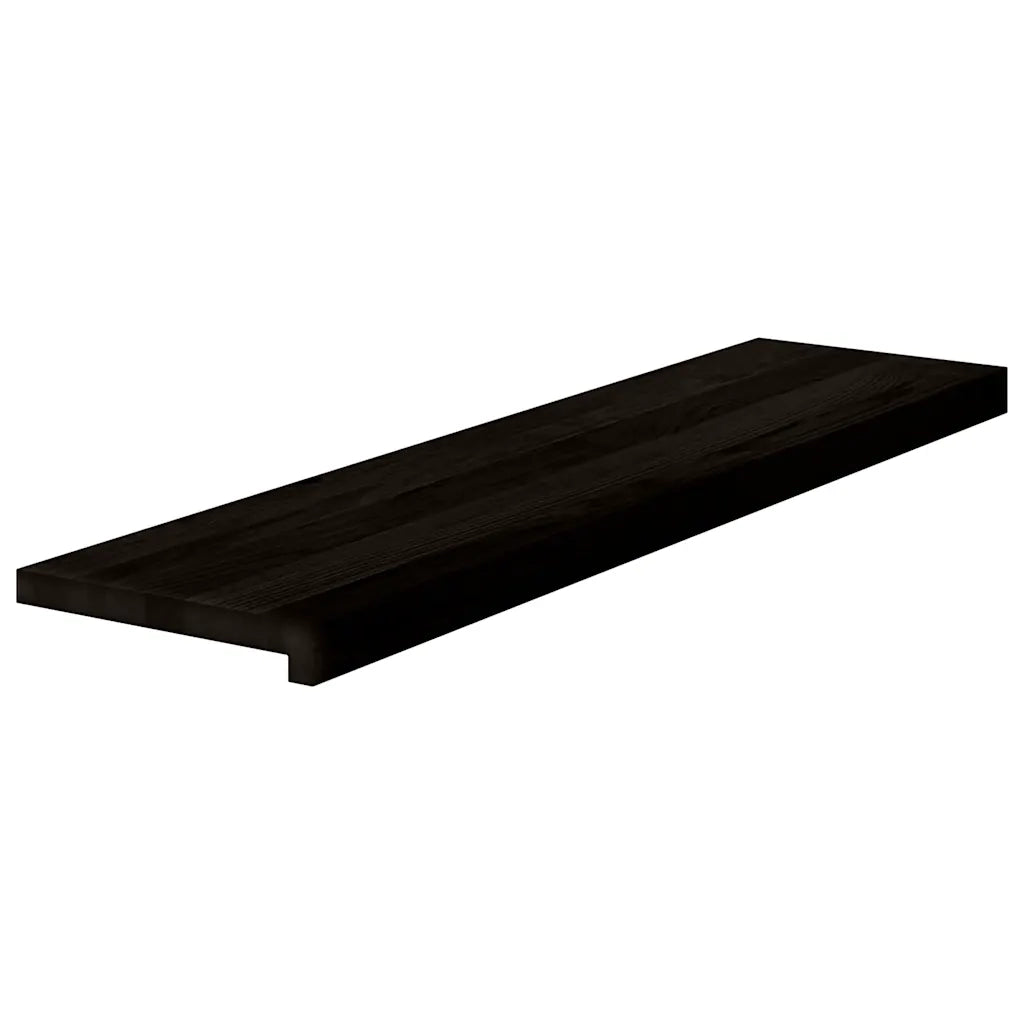 Gradini 2 pz | Tappetini per scale autoadesivi Marrone Scuro 100x30x2 cm Legno Massello Rovere
