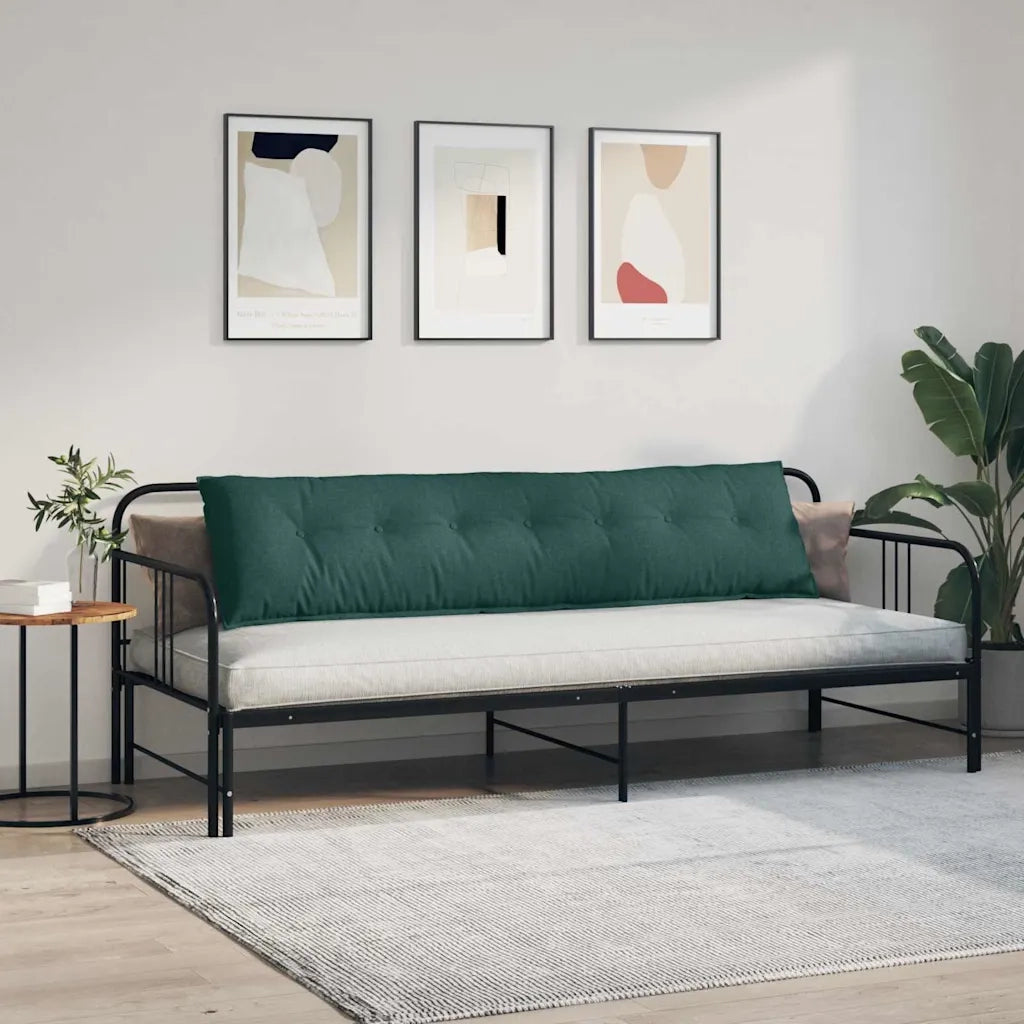Cuscino per Schiena | Cuscino dorsale Verde Scuro 200 x 19 x 50 cm Tessuto