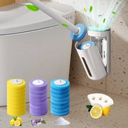 24 set di spazzole per wc igienizzanti con aromaterapia/bleaching, 3 profumi per le pareti con contenitore di conservazione per la pulizia della stanza da bagno (1 balsamo fissa gratuita + 1 adesivo)