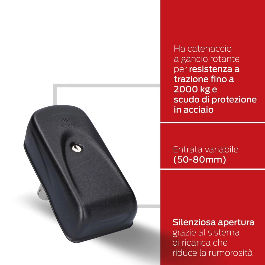 Serratura Elettrica Gancio Rotan S Puls 1A721 Cisa