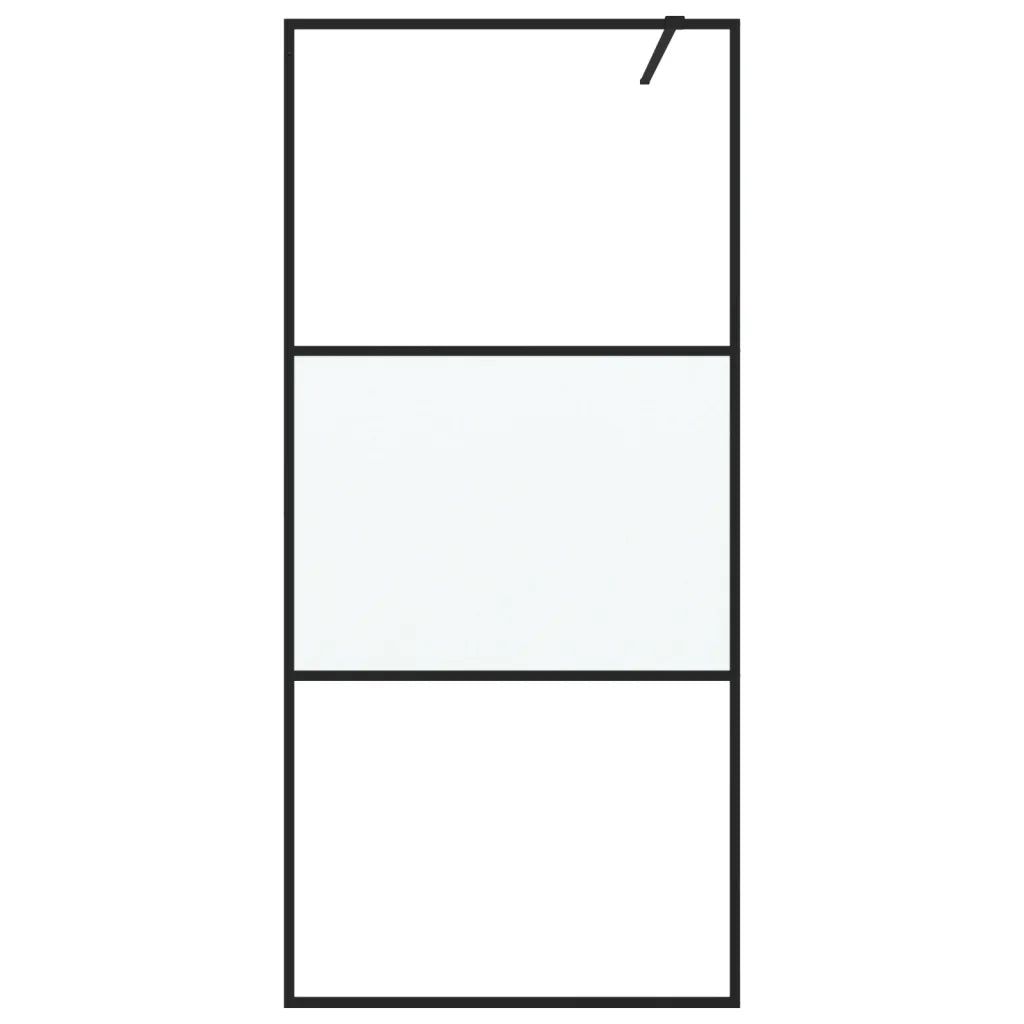 Parete Doccia Walk in 90x195 cm Vetro Semi Smerigliato ESG
