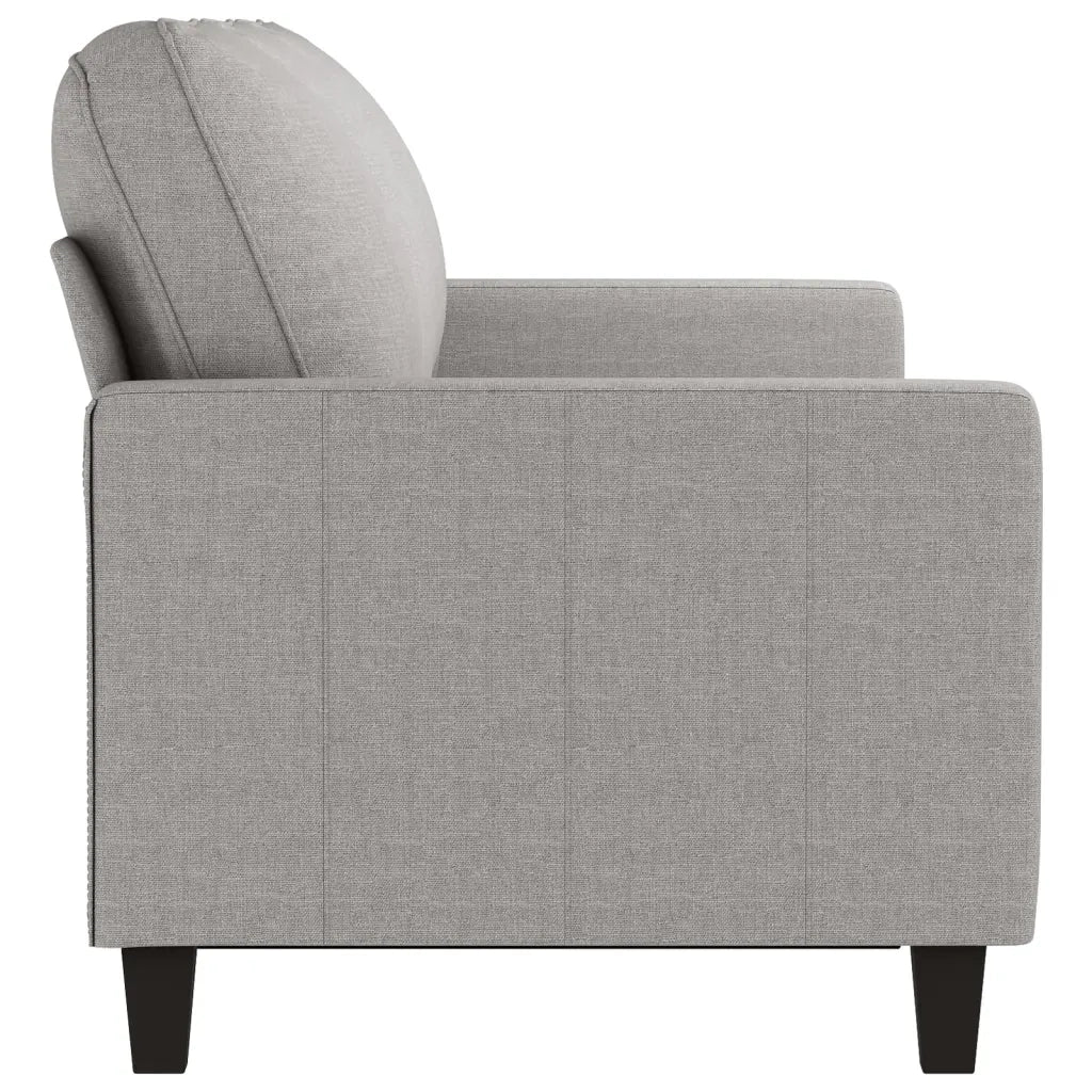 Divano a 3 Posti Grigio Chiaro 180 cm in Tessuto 348709