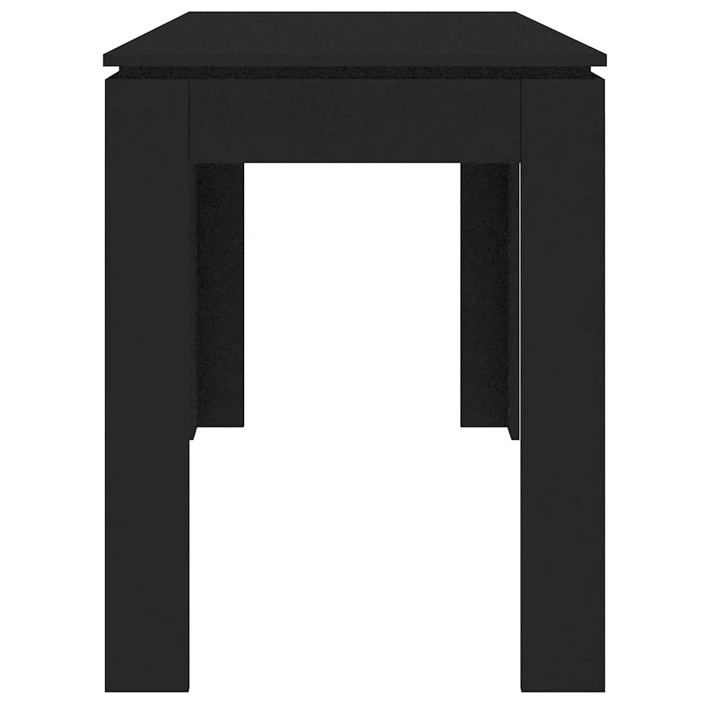 Tavolo da Pranzo Nero 120x60x76 cm in Legno Multistrato 800757