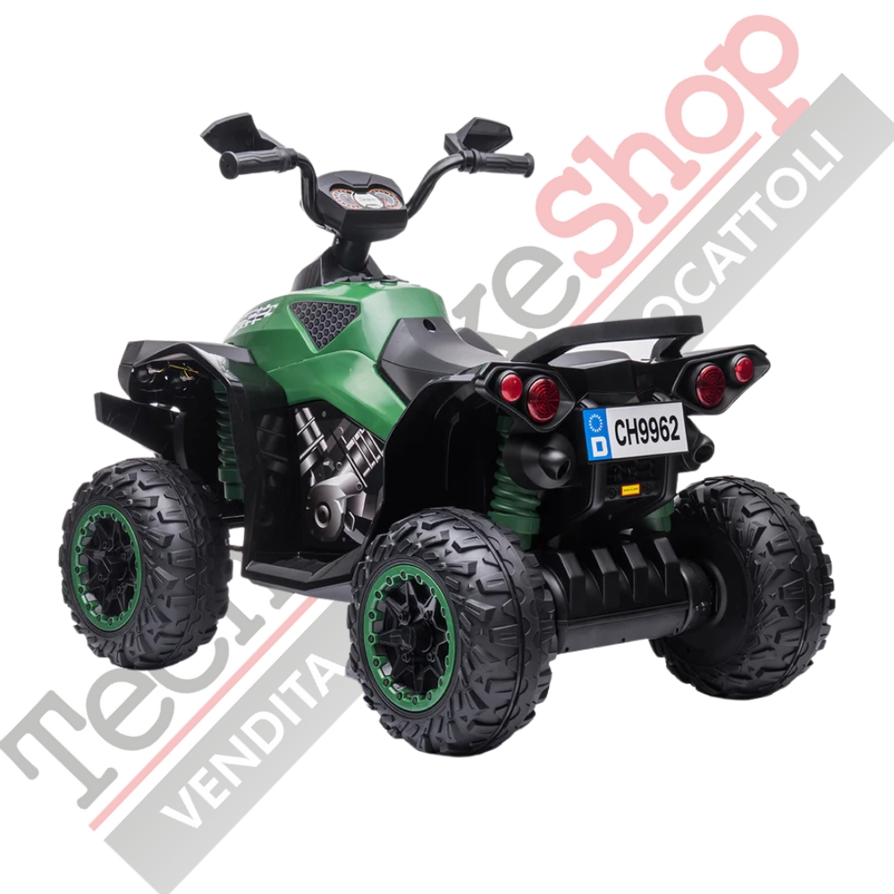 Quad Elettrico per Bambini Quad Medio Sport 12V-Verde