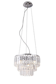 Lampadario glamour cromato cristallo Ø42 9xG9 Maxlight