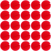 Clownneuzi 25 pezzi - Naso di schiuma rosso - Fissaggio antiscivolo - Duraturo e riciclabile - Per bambini - Per feste e carnevale - Nasone per feste