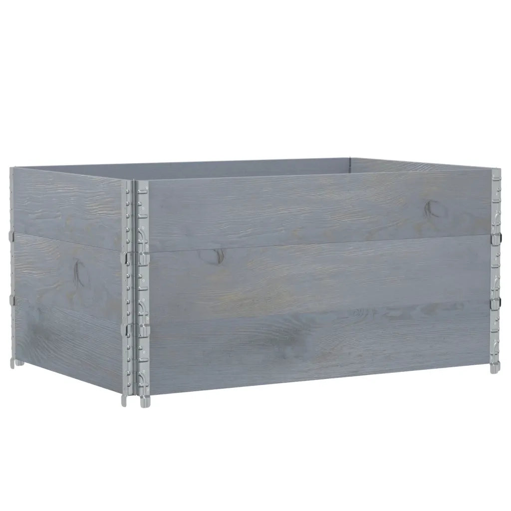 Fioriera da Giardino Grigia 120x80 cm Legno Massello di Pino 3295425